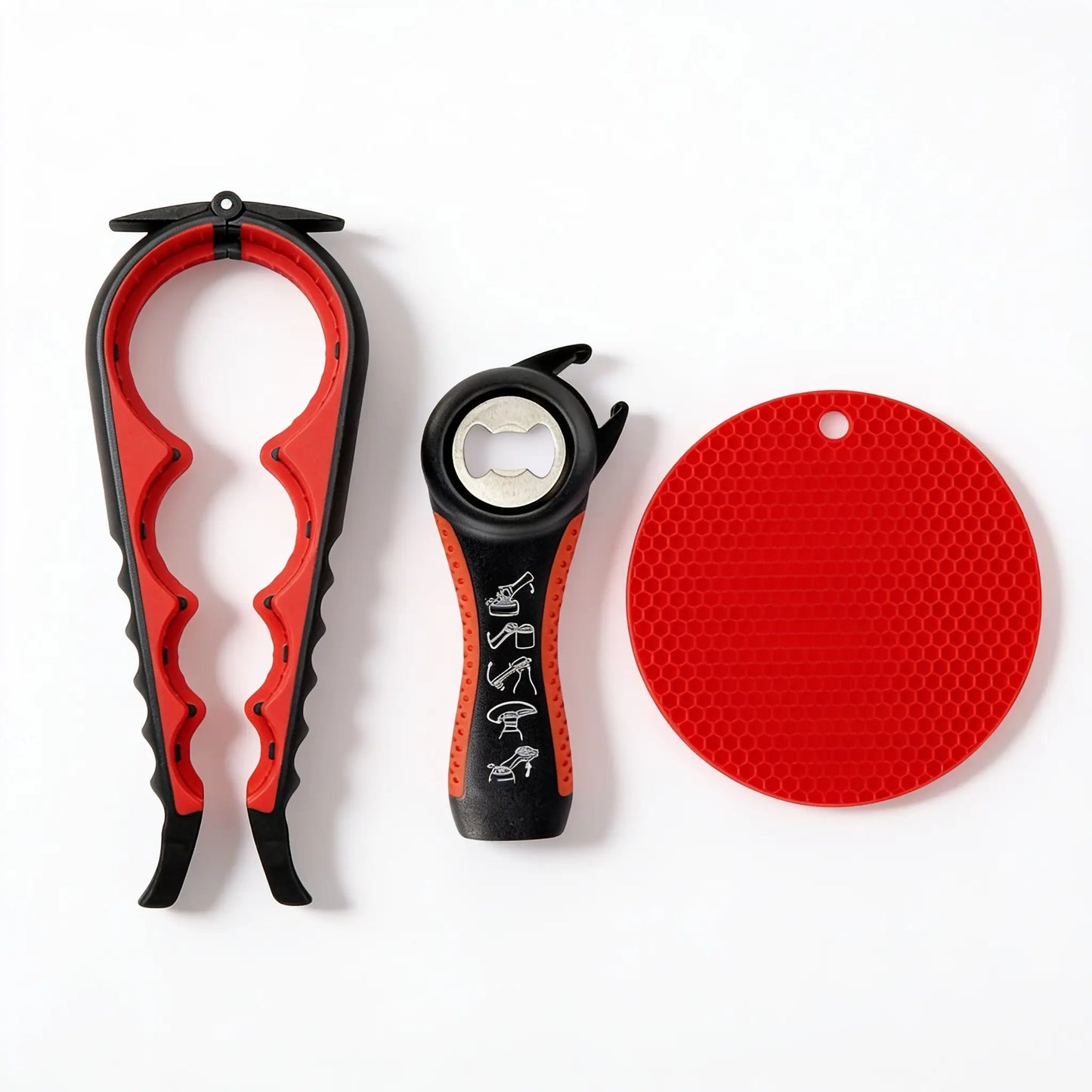 Kallon™ Jar & Bottle Opener Plus Gripper pad for Weak Hands