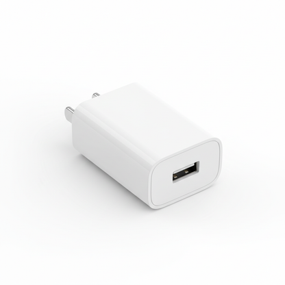 Compact USB-C fast charger on white background