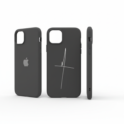 Slim protective iPhone case on white background
